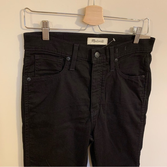 NWT Madewell 10" High-Rise Skinny Jeans in Black Frost, Size 29 - Picture 8 of 15